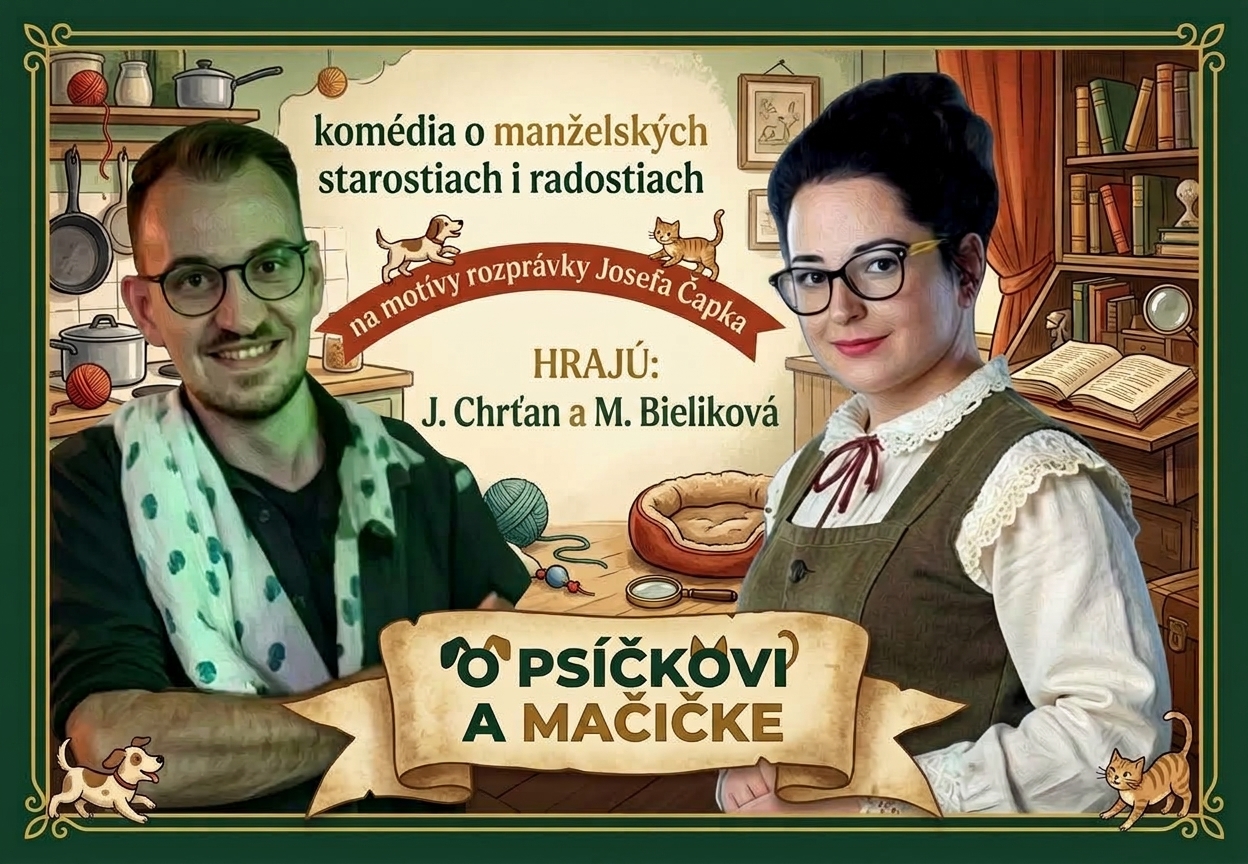 O psíčkovi a mačičke pre dospelých